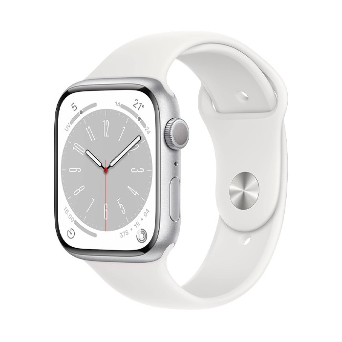 Smartwatch Apple Watch Series 8 GPS (A2771) Aluminium 45mm 32GB OLED Touchscreen Silver [Grade B]