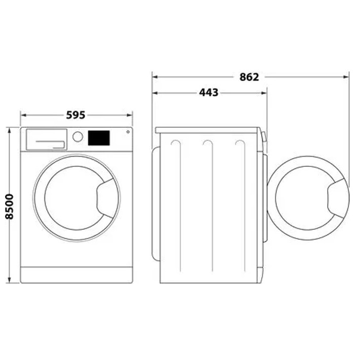 Lavatrice Caricamento frontale Indesit BWSE 61294 W IT 6 kg 1200 Giri/min Bianco