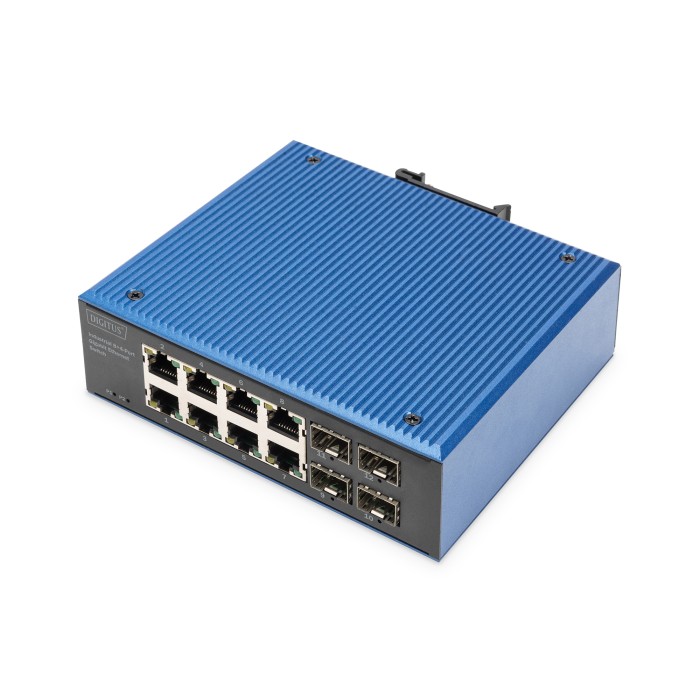 Switch Gigabit Ethernet industriale a 8+4 porte SFP