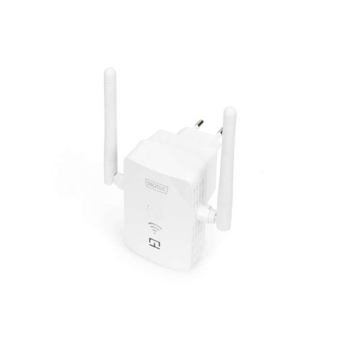 DIGITUS Ripetitore wireless 300 Mbps / Access point, 2.4 GHz + porta di ricarica USB