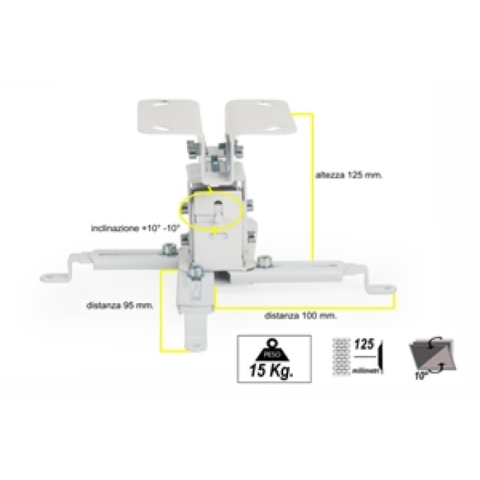 SUPPORTO DA SOFFITTO PER VIDEOPROIETTORE