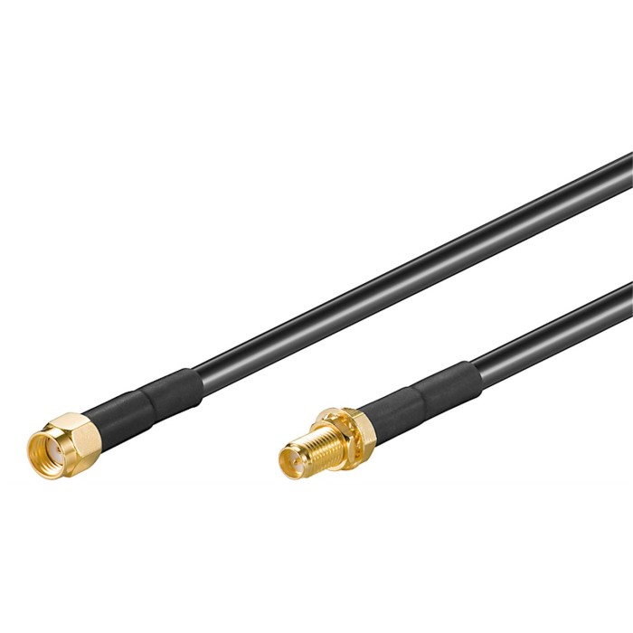 cavo prolunga antenna RP-SMA maschio > RP-SMA femmina mt 5