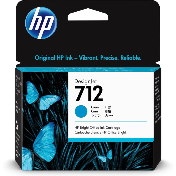 HP INC. 3ED67A HP 712 29-ML CYAN DESIGNJET INK CARTRIDGE