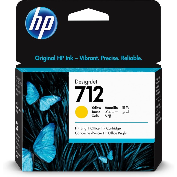 HP INC. 3ED69A HP 712 29-ML YELLOW DESIGNJET INK CARTRIDGE