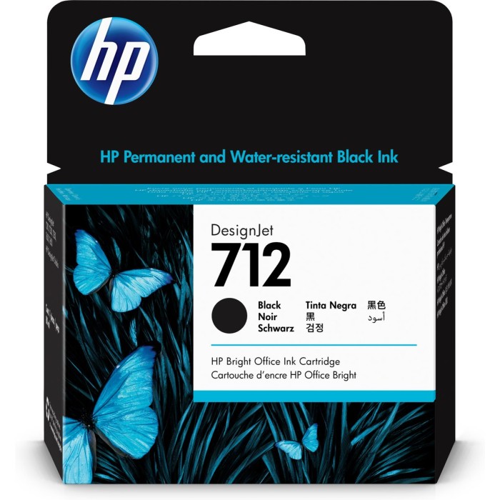 HP INC. 3ED71A HP 712 80-ML BLACK INK CARTRIDGE