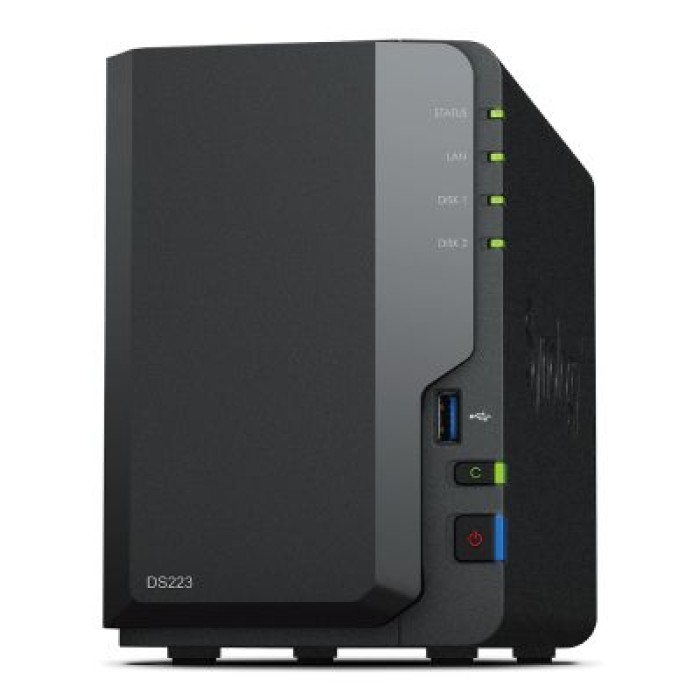 SYNOLOGY INC. DS223 DS 2-BAY VALUE RTD1619B QC 2GB DDR4