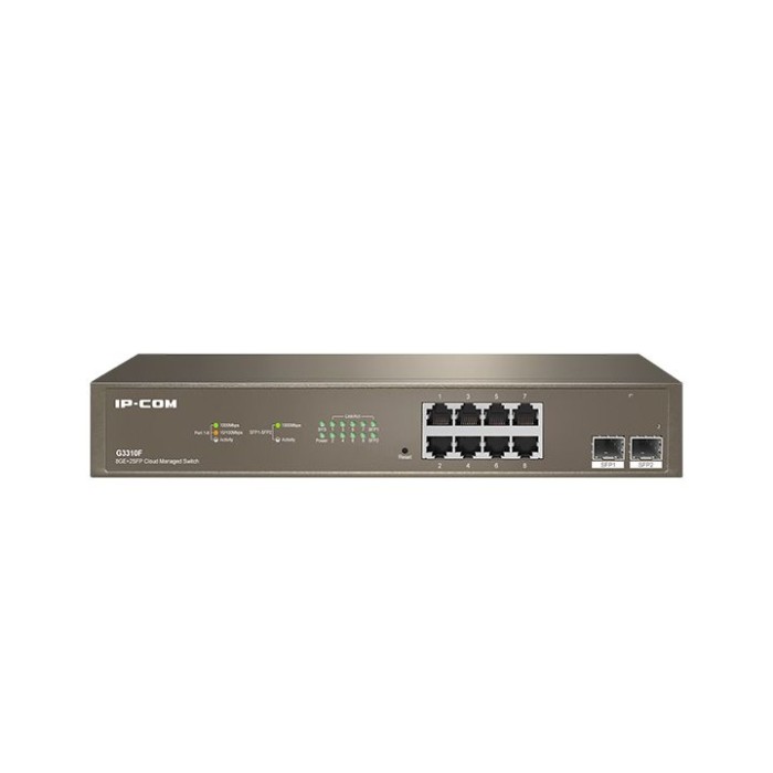 IP-COM G3310F SWITCH MANAGED L2. 8 PORT G + 2 SFP 1G. PROFI